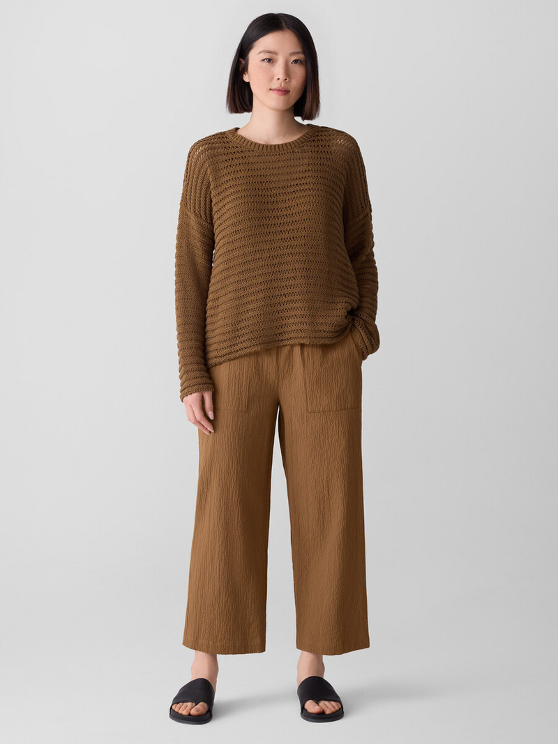 Organic Cotton Pucker Straight Pant 7
