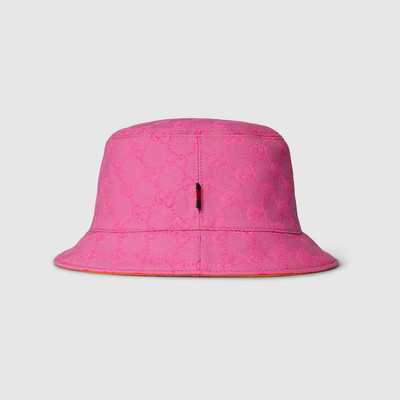 GUCCI GG canvas reversible bucket hat outlook