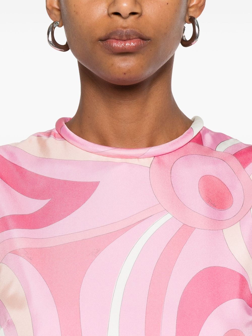 Iride-print mini dress - 5