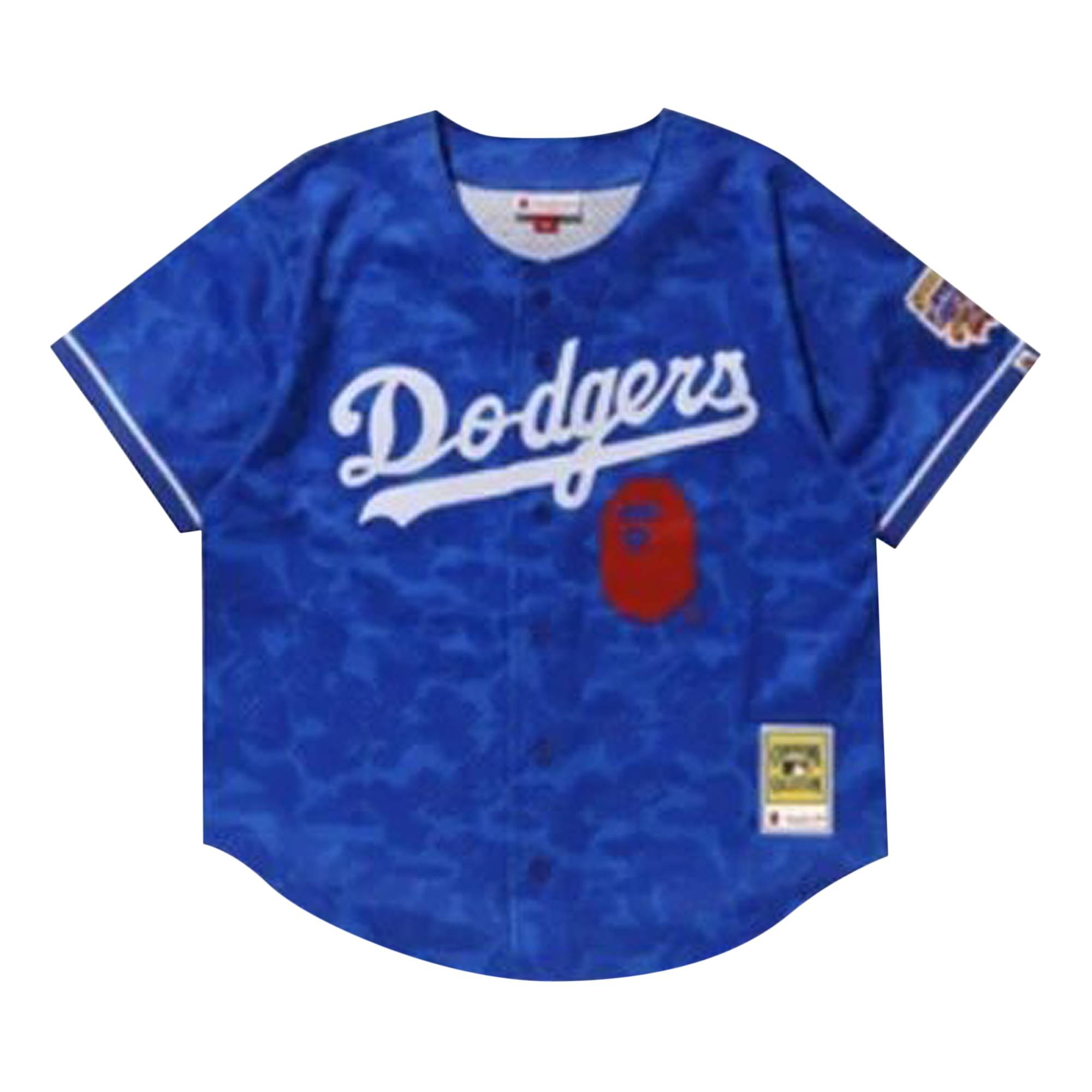 BAPE x Mitchell & Ness Dodgers Jersey 'Blue' - 1