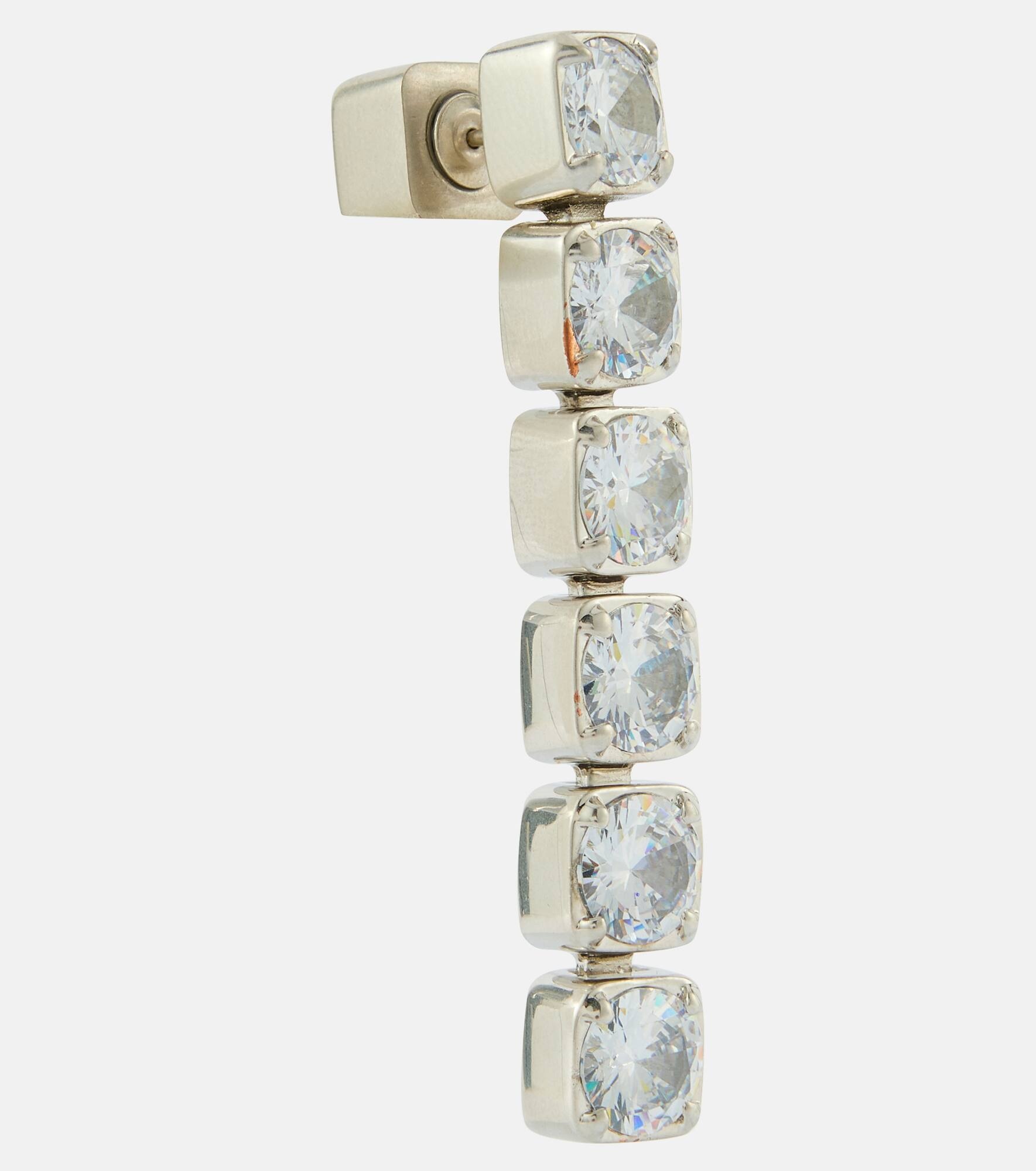 Crystal-embellished drop earrings - 2
