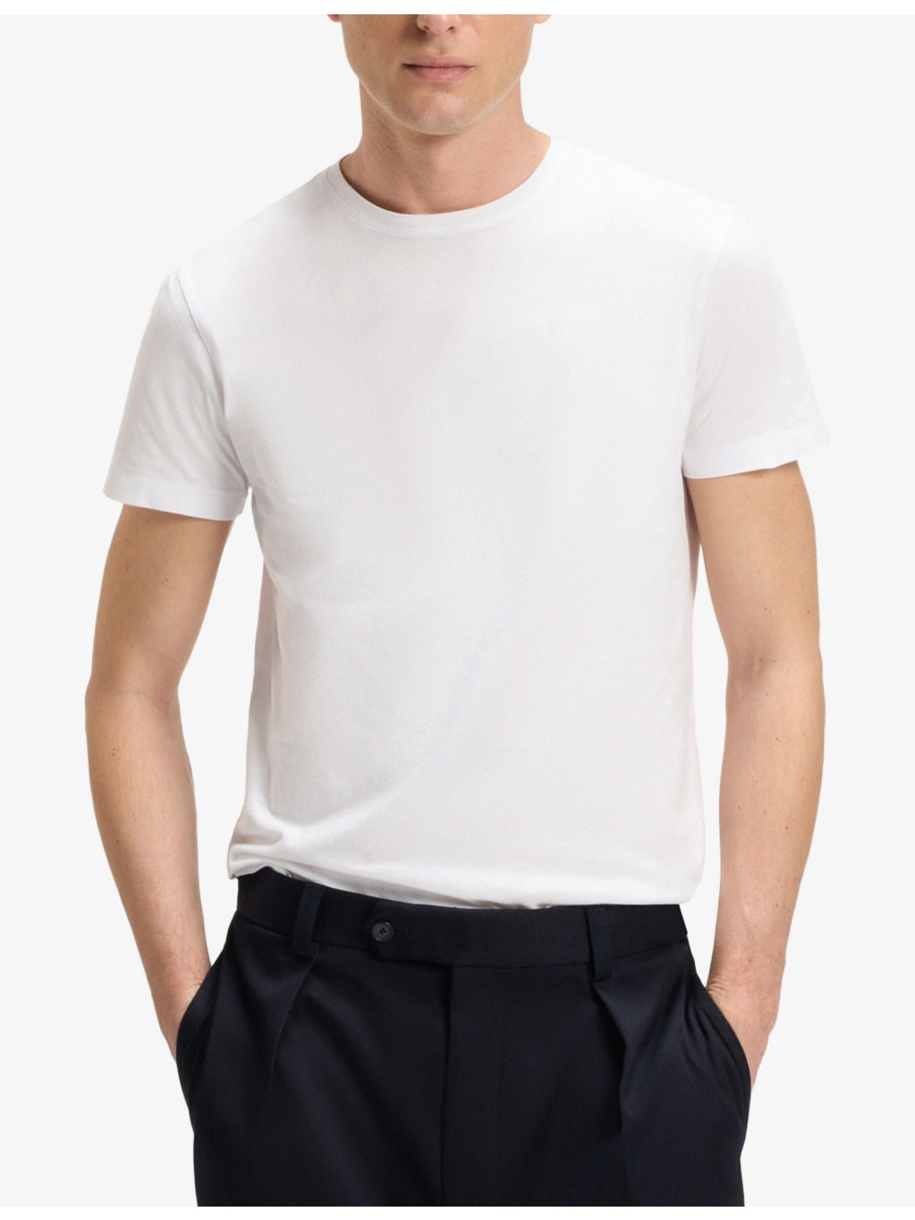 Beckham X BOSS Crewneck Short-Sleeve Cotton T-Shirt - 3