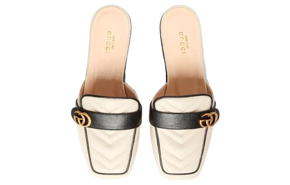 (WMNS) Gucci Double G Slide Sandal 'White' 670398-BKOE0-9086 - 5