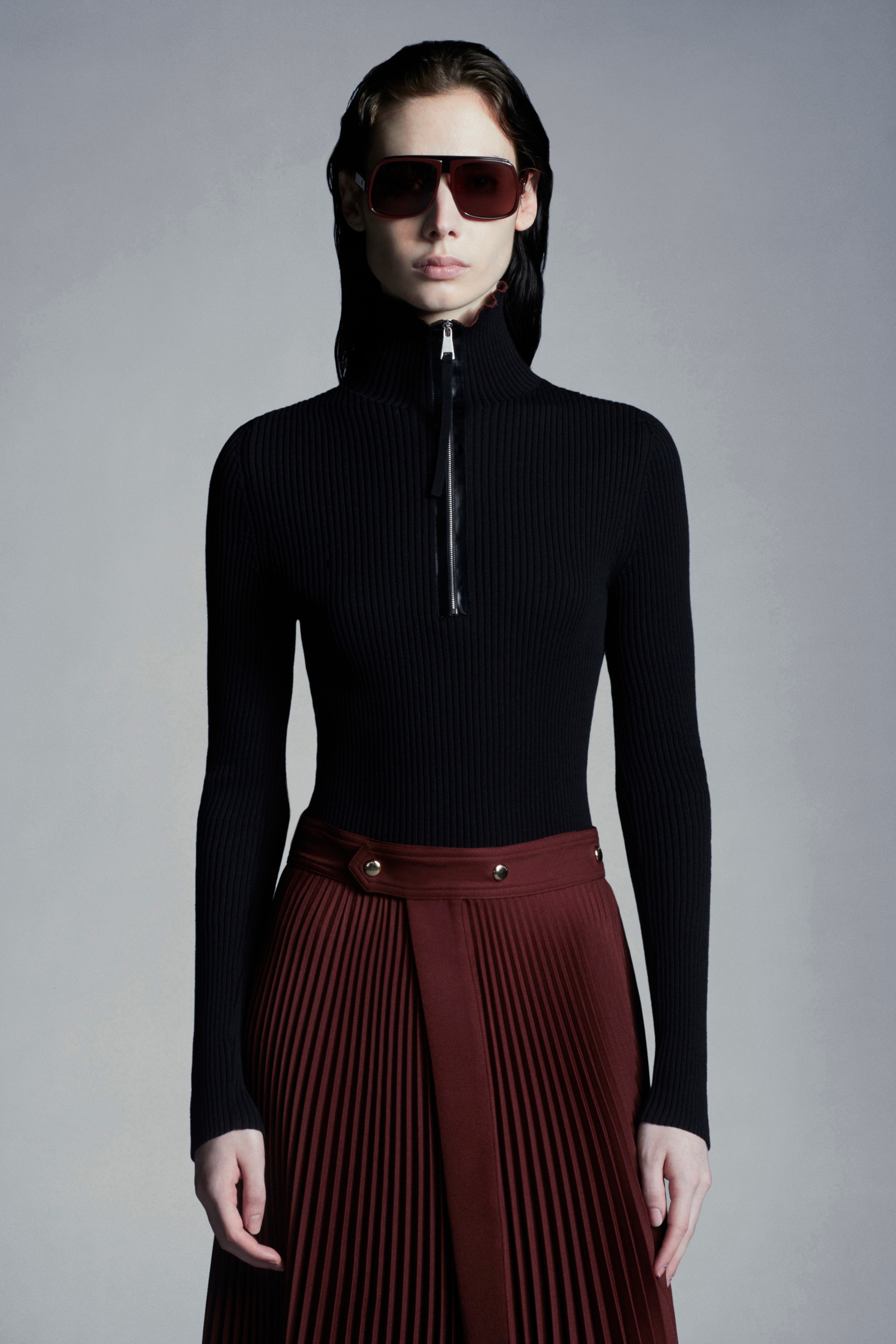Cotton Blend Turtleneck Sweater - 2