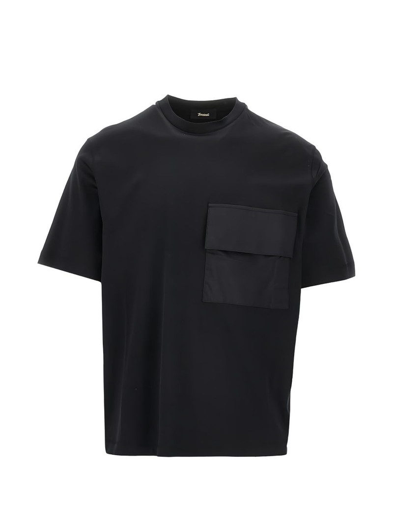 flap-pocket T-shirt 1