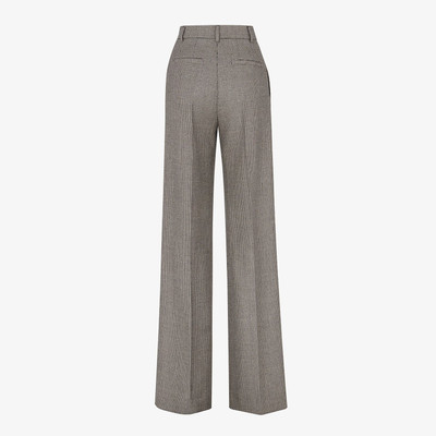 FENDI Brown wool pants outlook