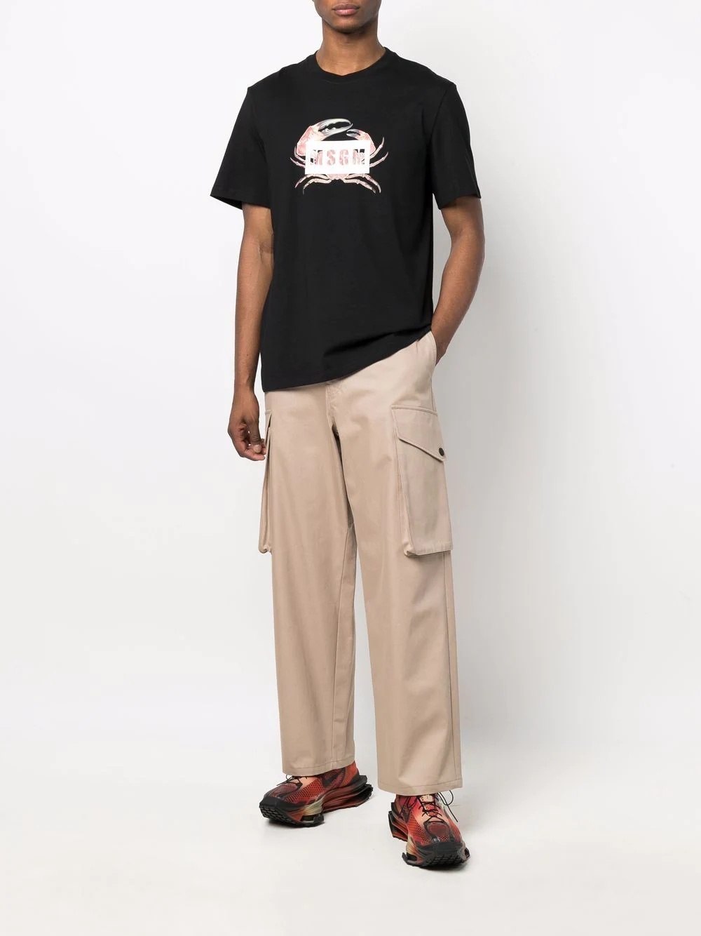 wide-leg cargo pants - 2