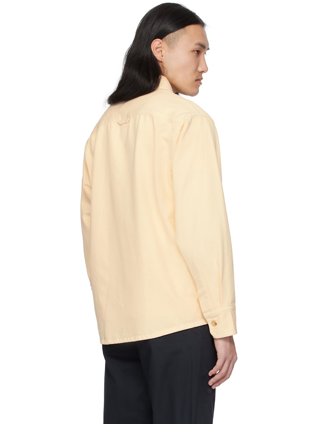 Beige Basile Brodée Poitrine Overshirt - 3
