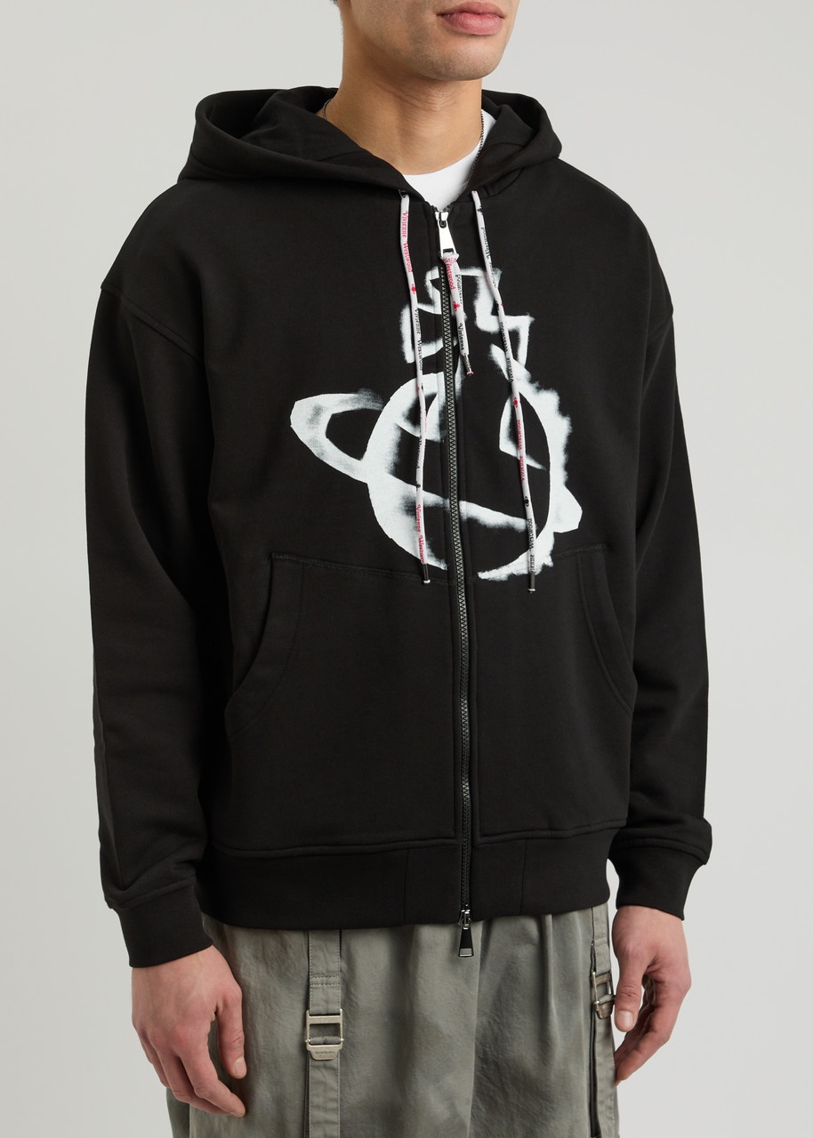 VIVIENNE WESTWOOD フーディ 25 Orb-print hooded cotton 29988 Vivienne Westwood Vivienne Westwood Orb-print Hooded Cotton