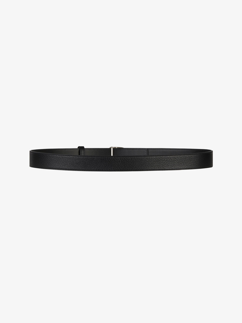 Givenchy BELT IN GRAINED LEATHER WITH G-CHAIN BUCKLE outlook