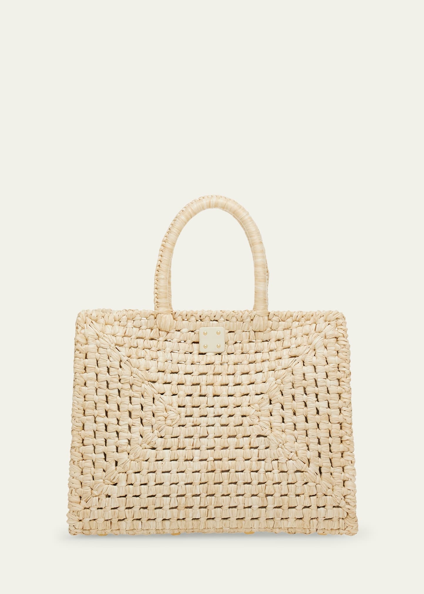 The Studio Raffia Basket Top-Handle Bag - 3