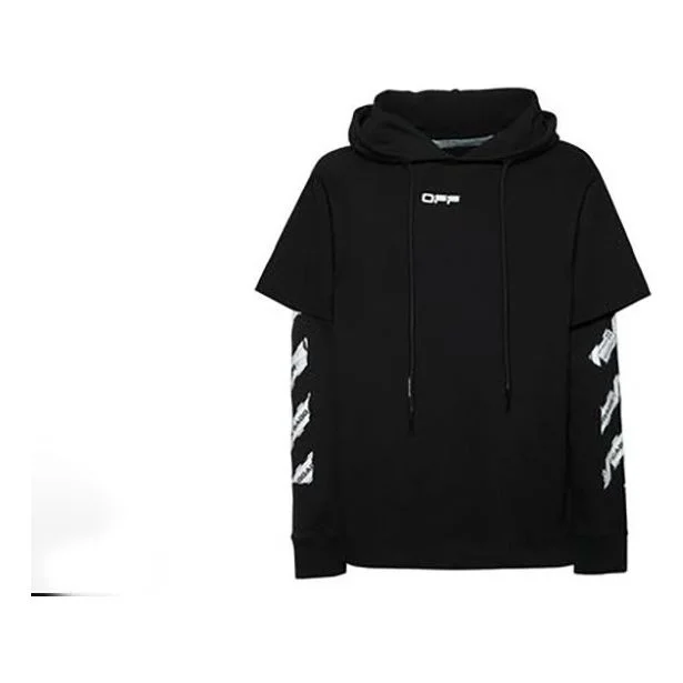 Off-White SS20 Airport Tape Mens Hoodie Long Sleeve OMAB033S201850031088 - 1