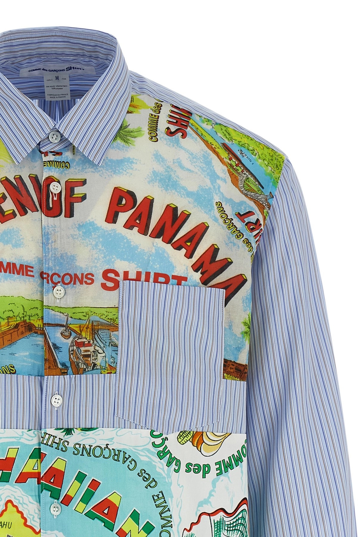 Patterned inserts shirt - 3