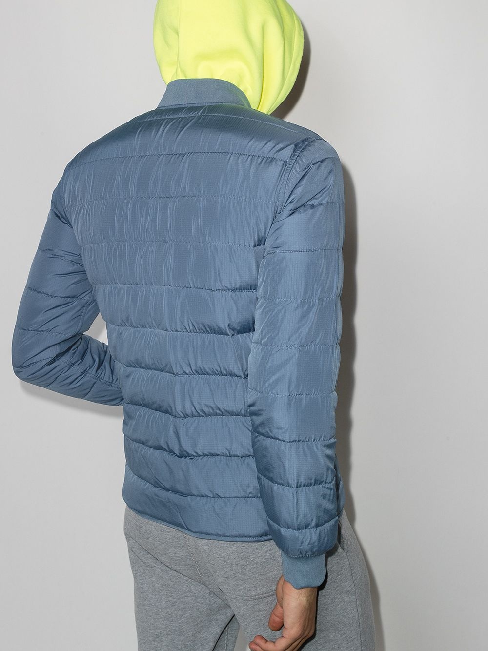 quilted zip-front jacket - 3