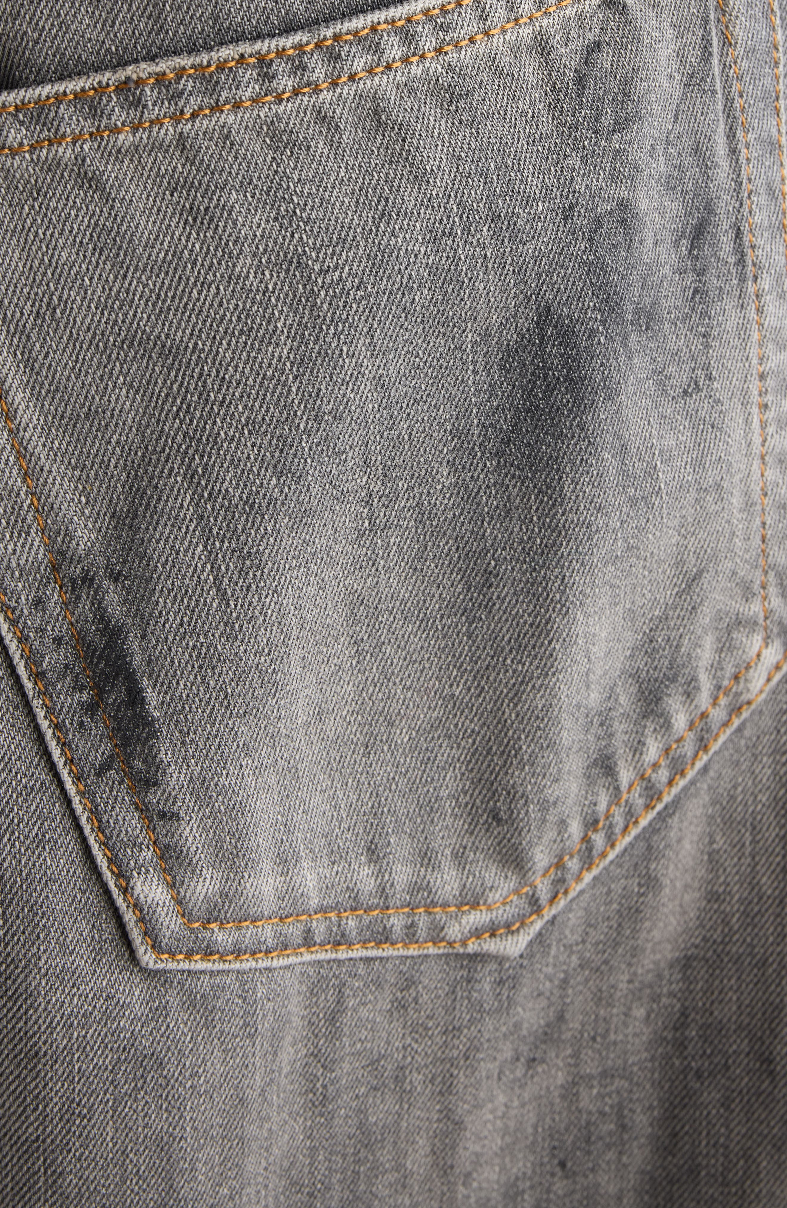 Acne Studios 2023 Black Trafa Paint Splatter Baggy Wide Leg Jeans at Nordstrom - 6