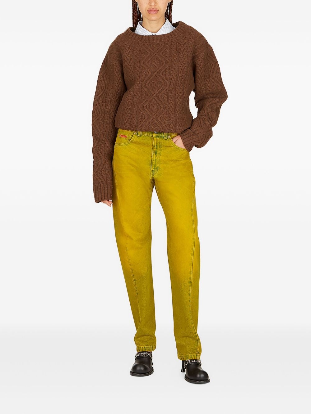 distressed-finish jeans - 2