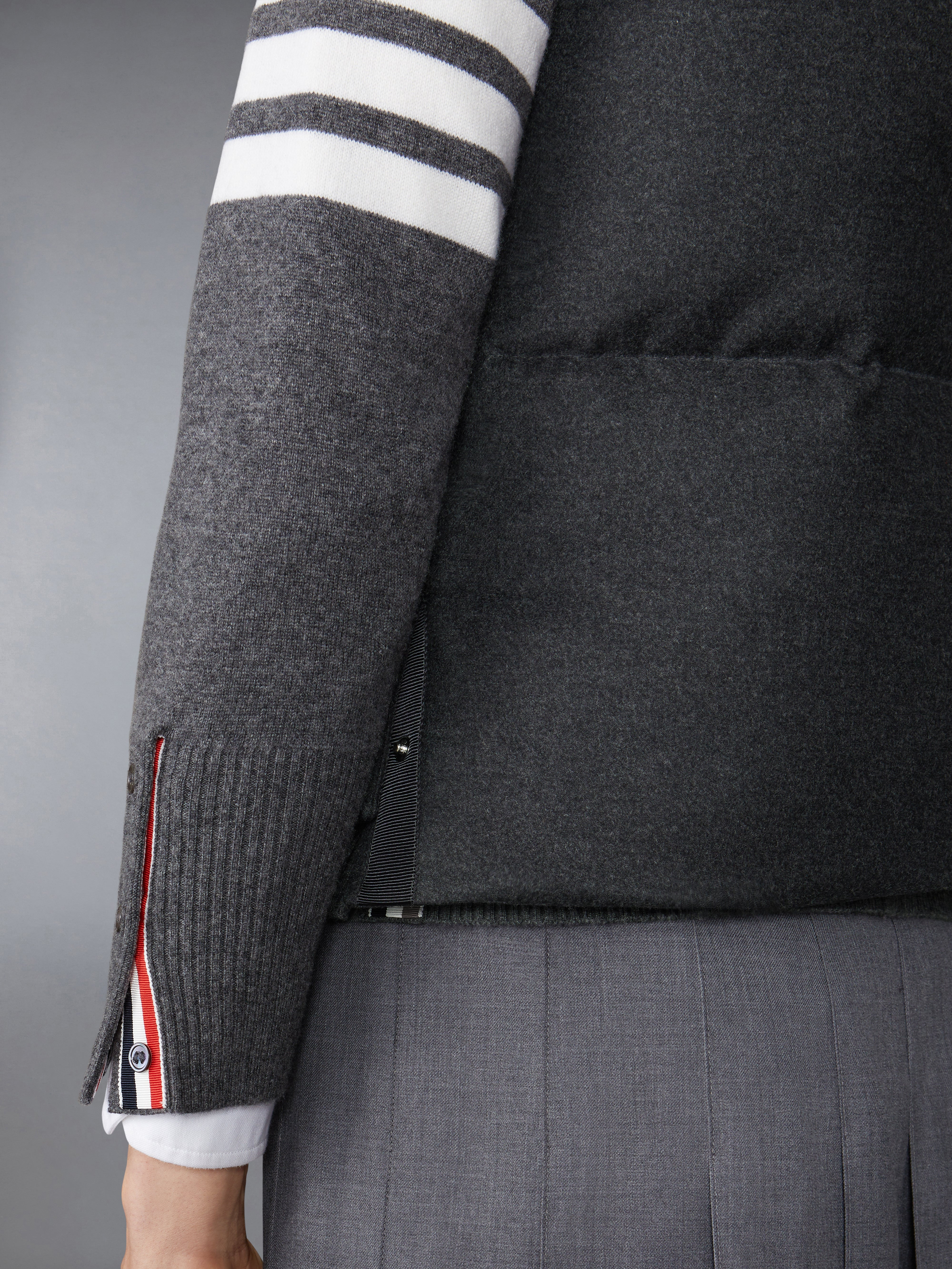 Wool Flannel Down Fill Vest - 5