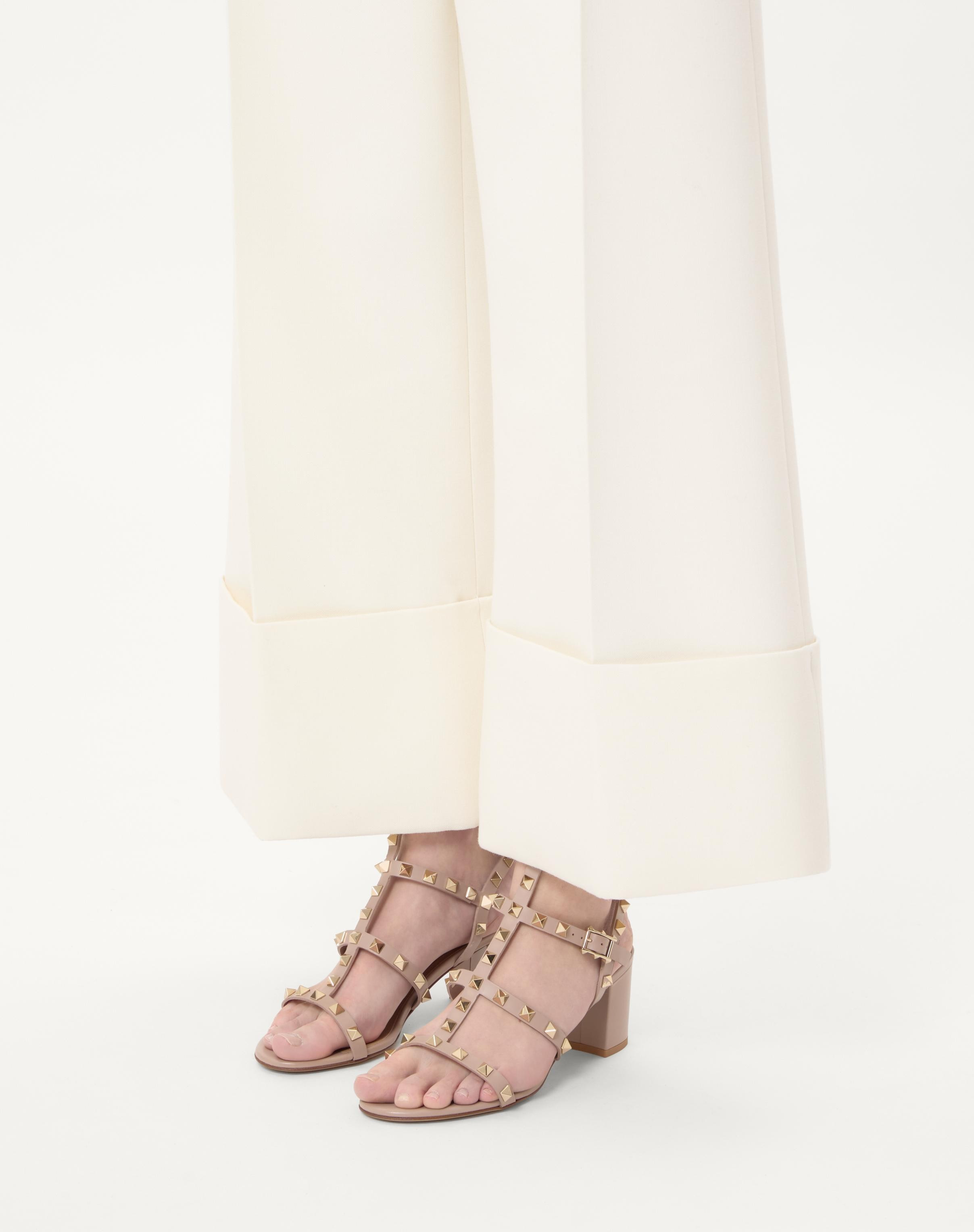 ROCKSTUD CALFSKIN ANKLE STRAP SANDAL 60 MM - 2
