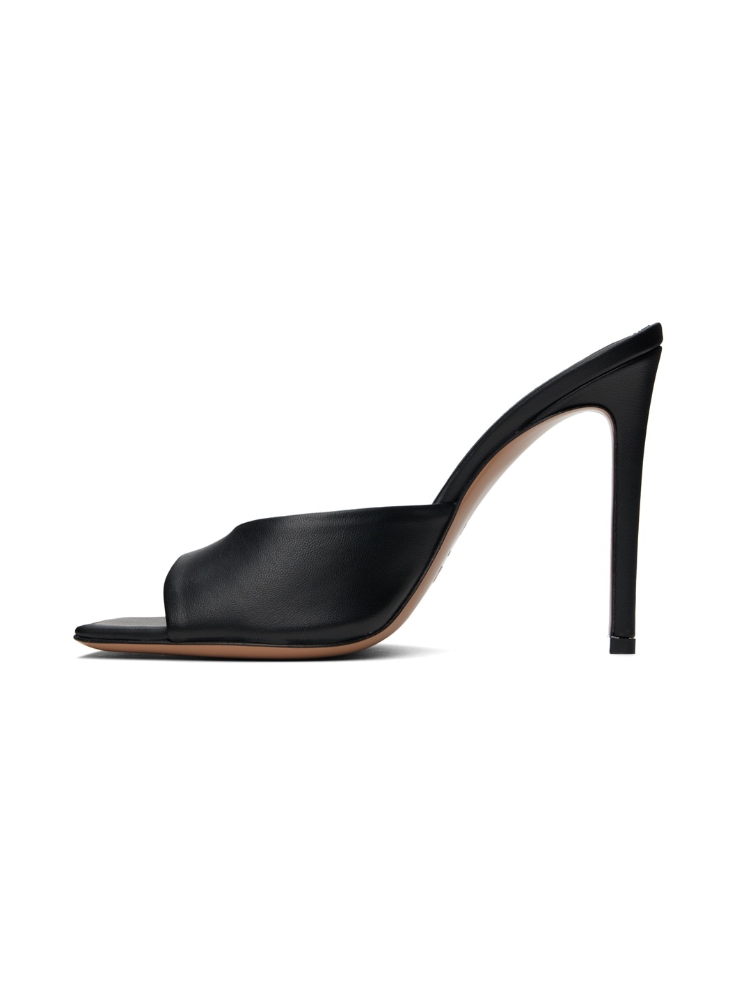 Black Stiletto Heeled Sandals - 3