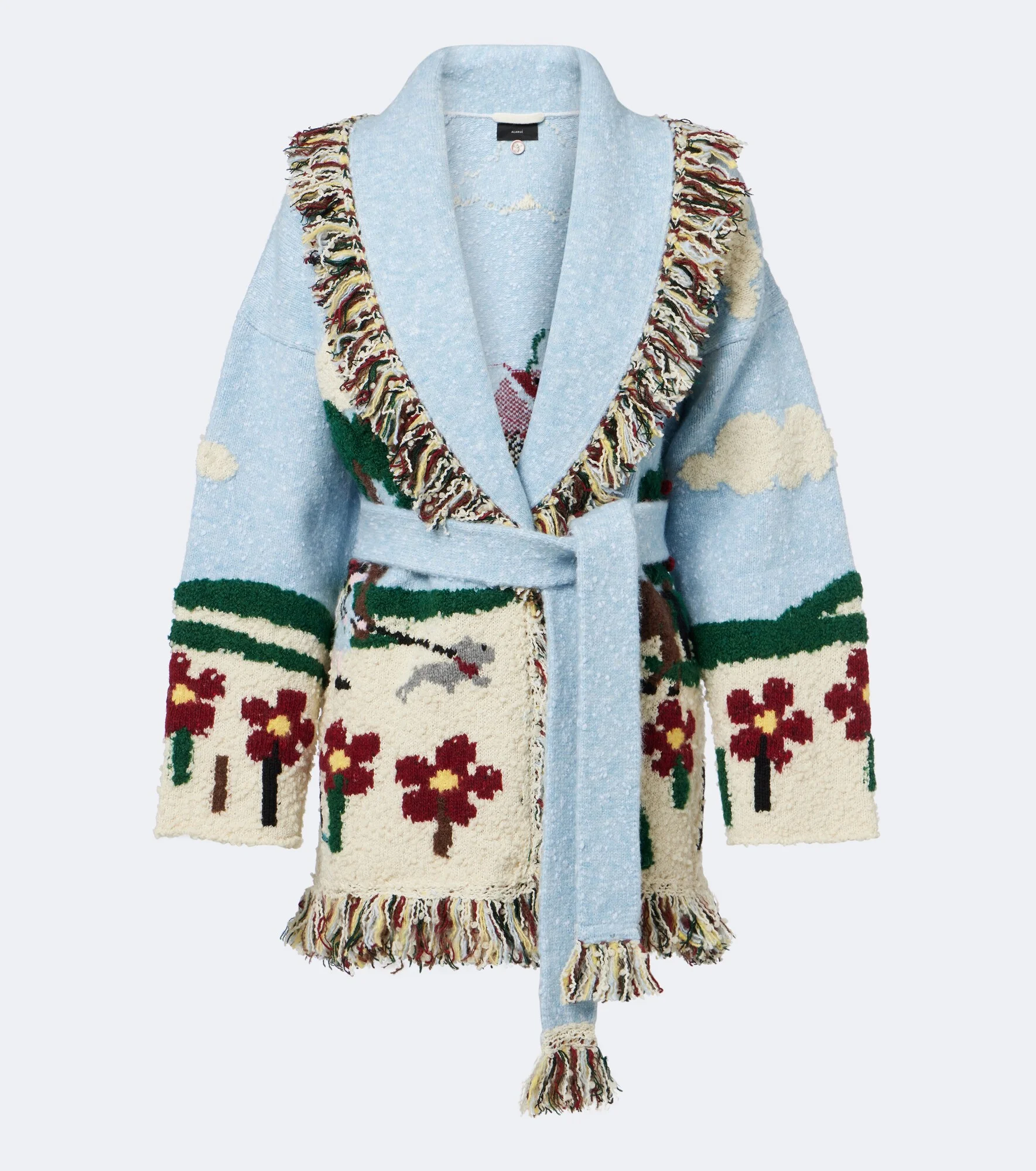 Casa Alanui intarsia wool-blend cardigan - 1