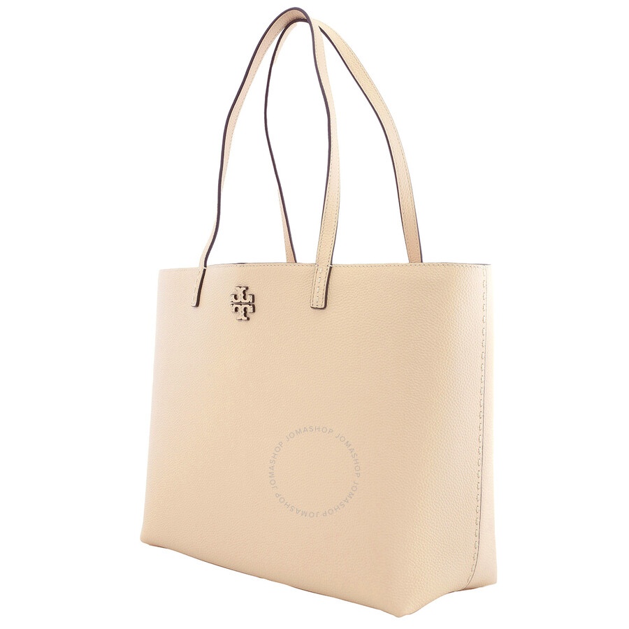 Tory Burch - Tory Burch Brie McGraw Pebbled Leather Tote Bag - 4