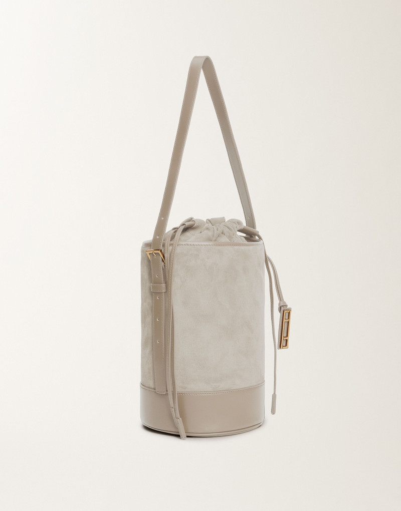 FABIANA FILIPPI Suede and leather bucket bag outlook