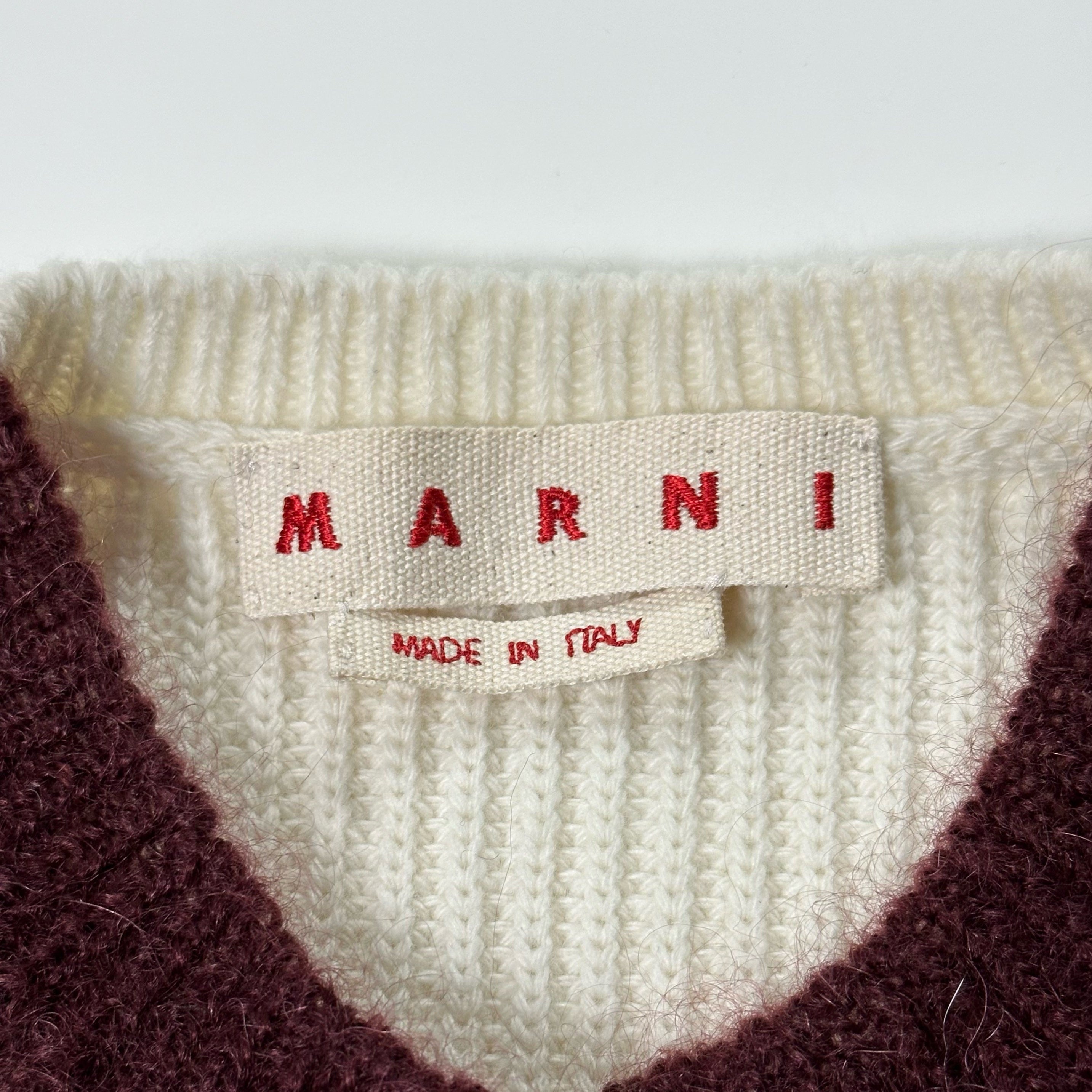 MARNI Pre Fall 2021 Belted Striped Knit Cardigan - 6