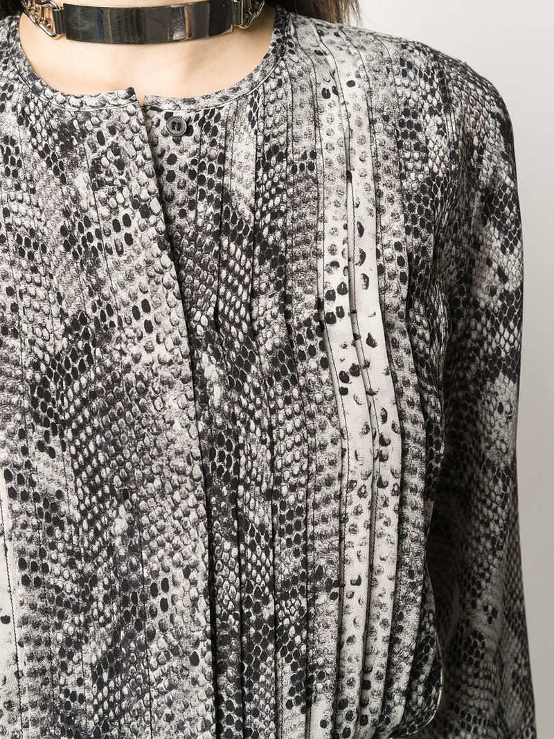 snake print blouse 5