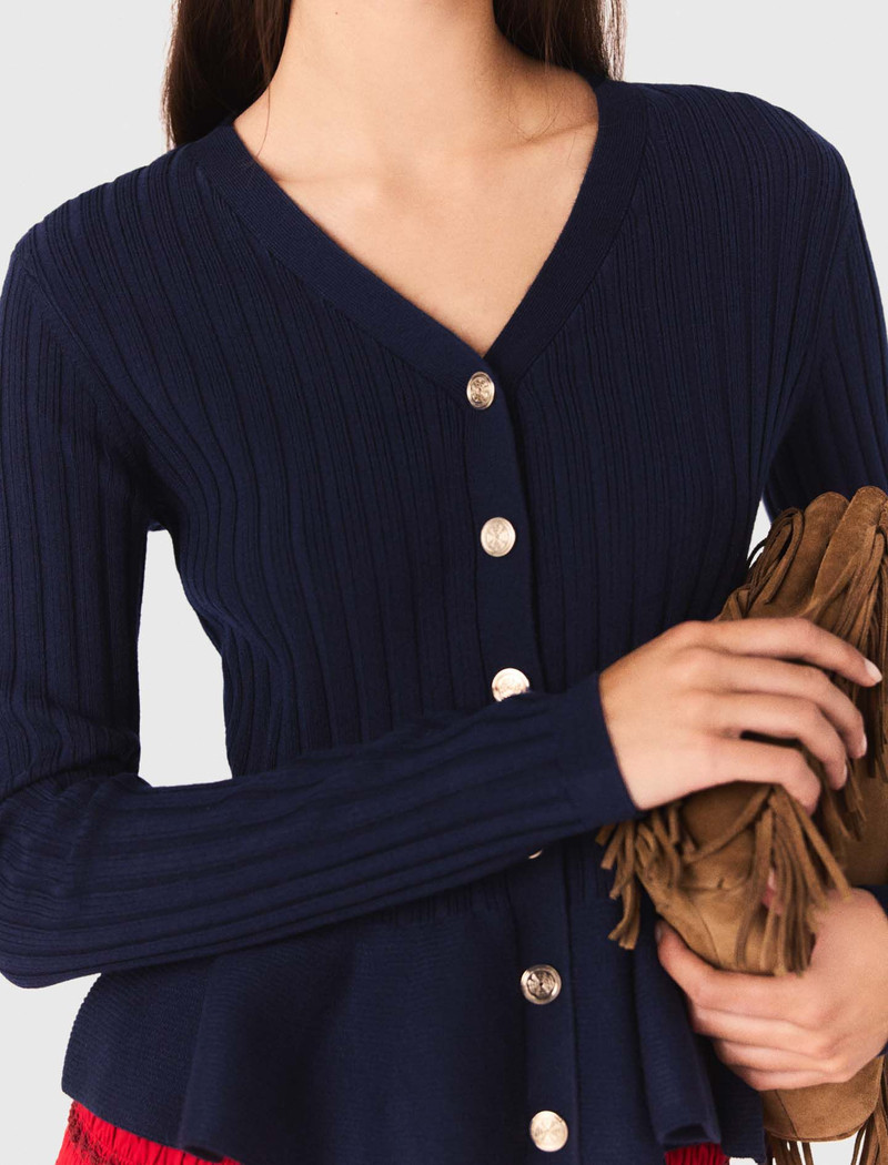 Peplum waist cardigan 6