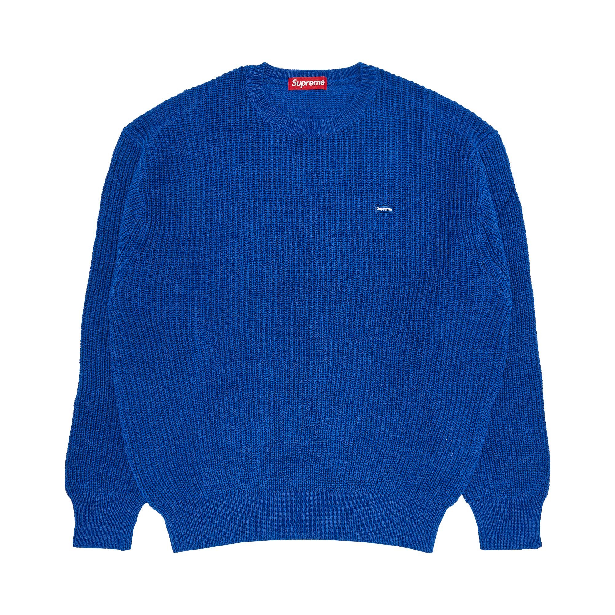 新品未使用Supreme Small Box Ribbed Sweater Royal - トップス