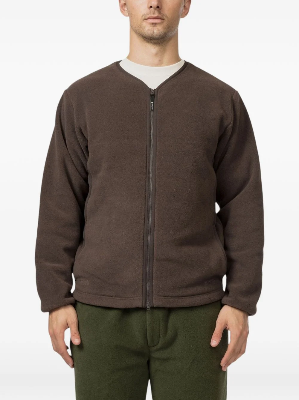 water-repellent fleece cardigan - 1