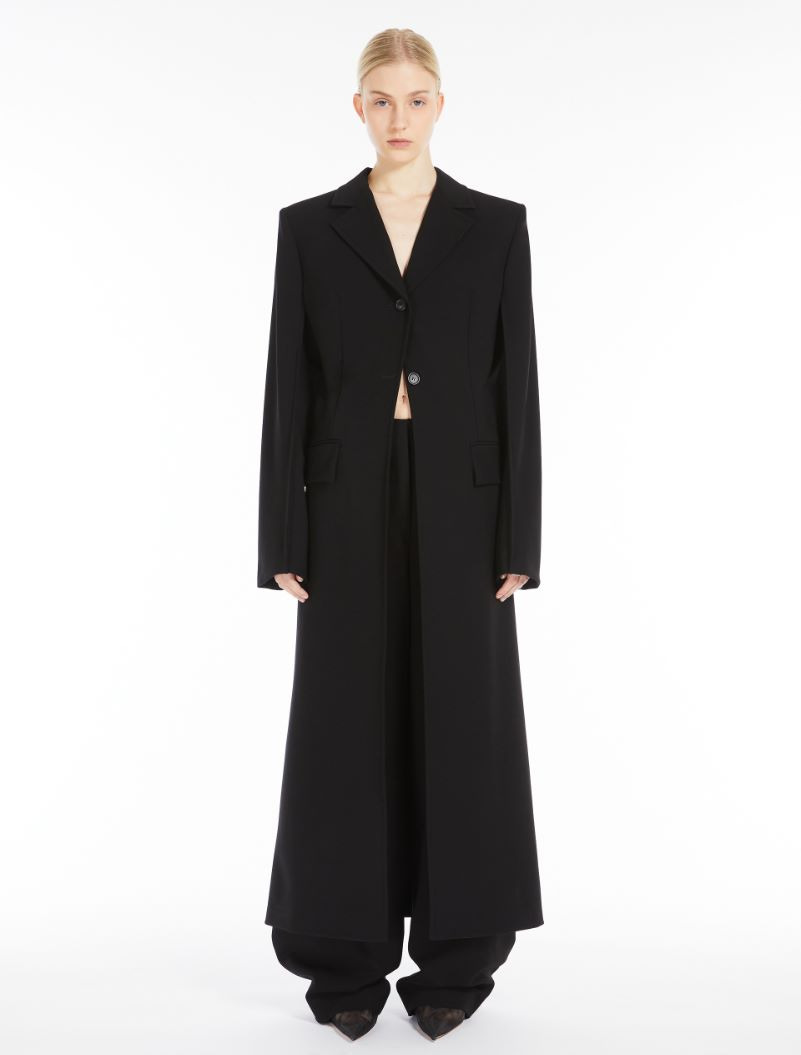 Stretch duster coat in technical viscose - RUNWAY - 3