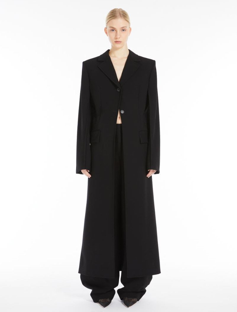 Stretch duster coat in technical viscose - RUNWAY 3