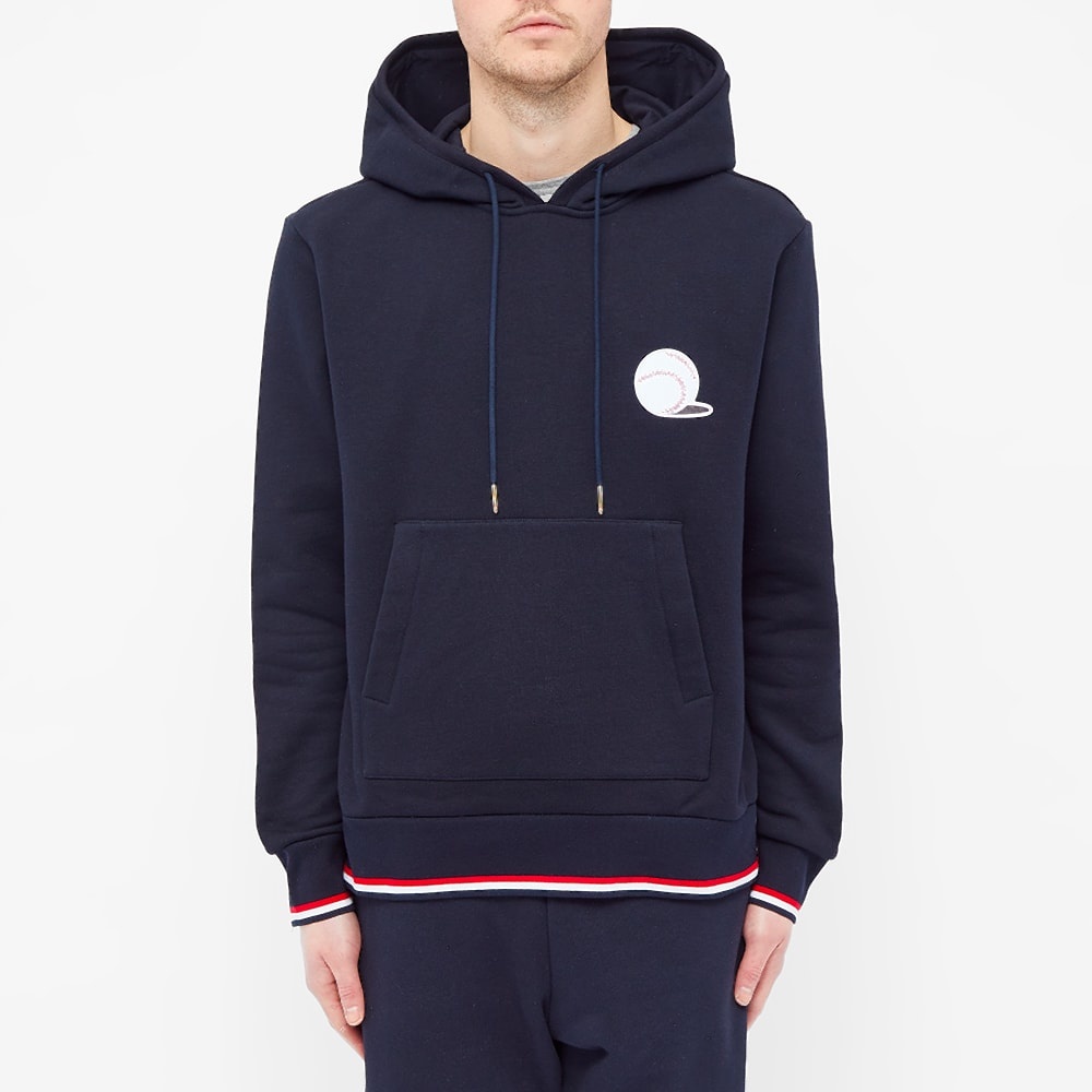 Thom Browne Baseball Icon Stripe Tipped Hoody - 4