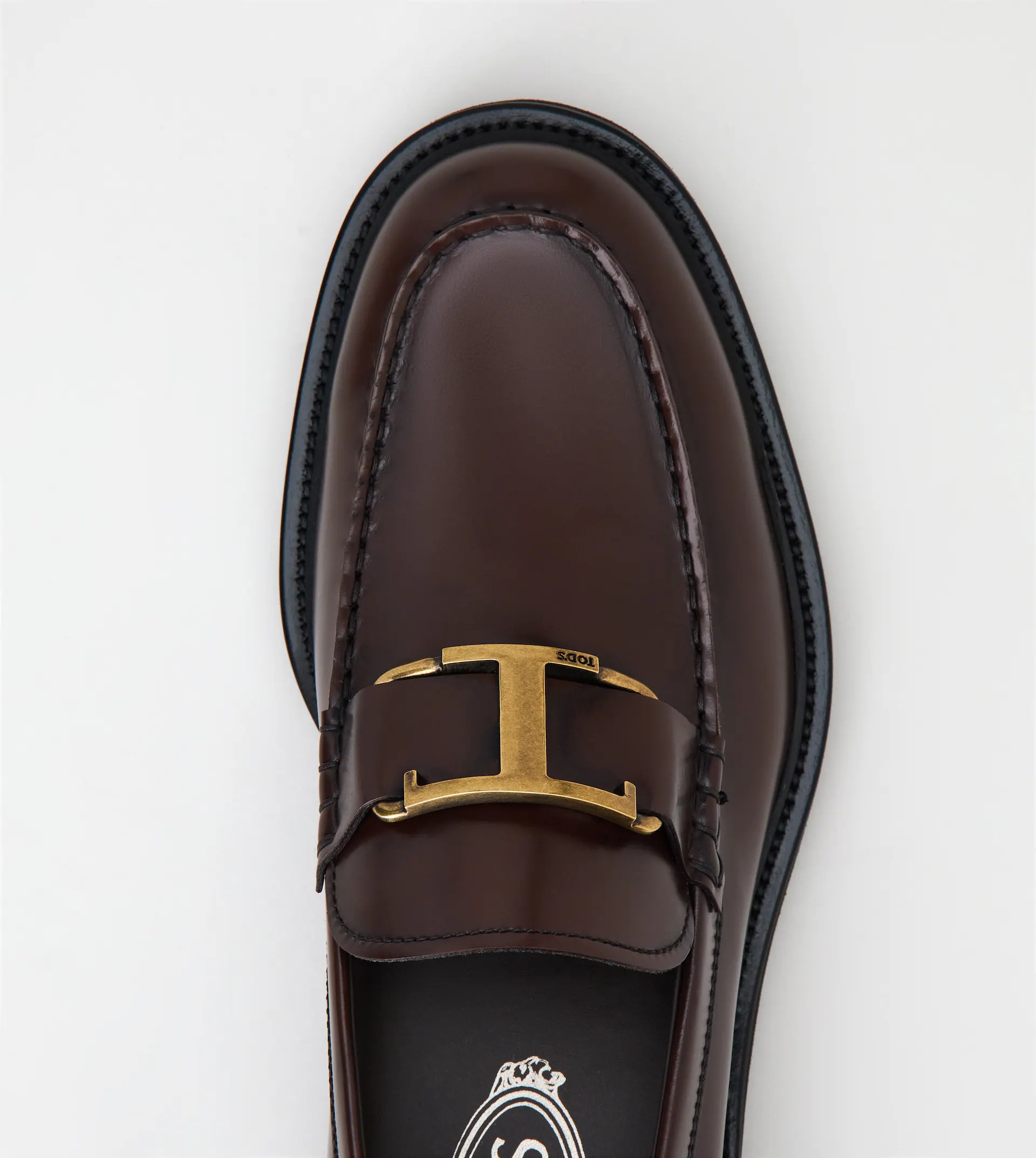 LOAFERS IN LEATHER - BROWN - 4