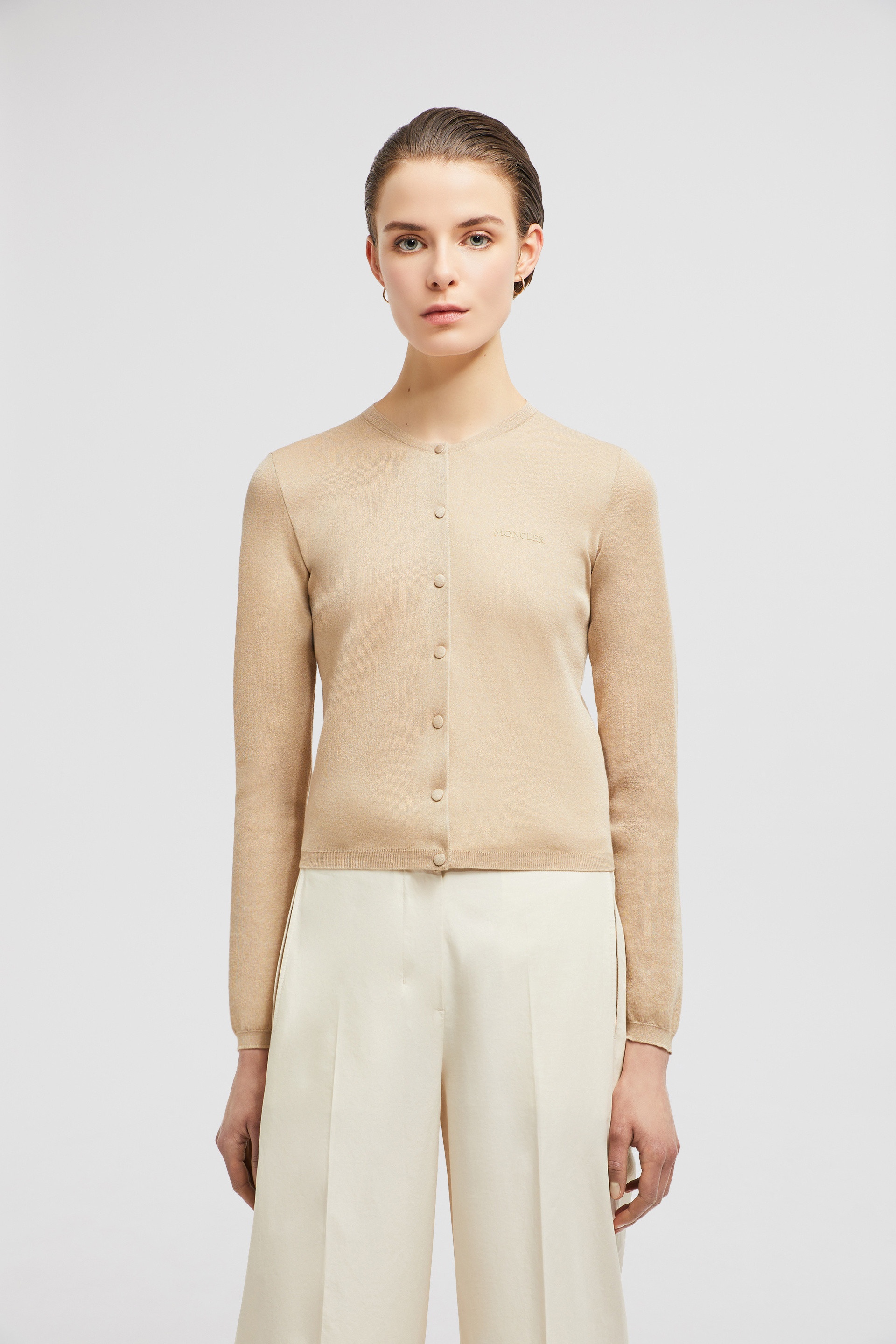 Embroidered Logo Cotton Cardigan - 3