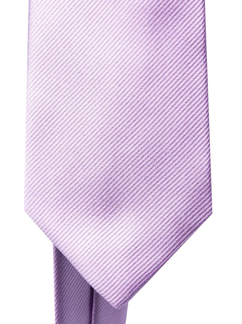 diagonal stripe silk tie - 2