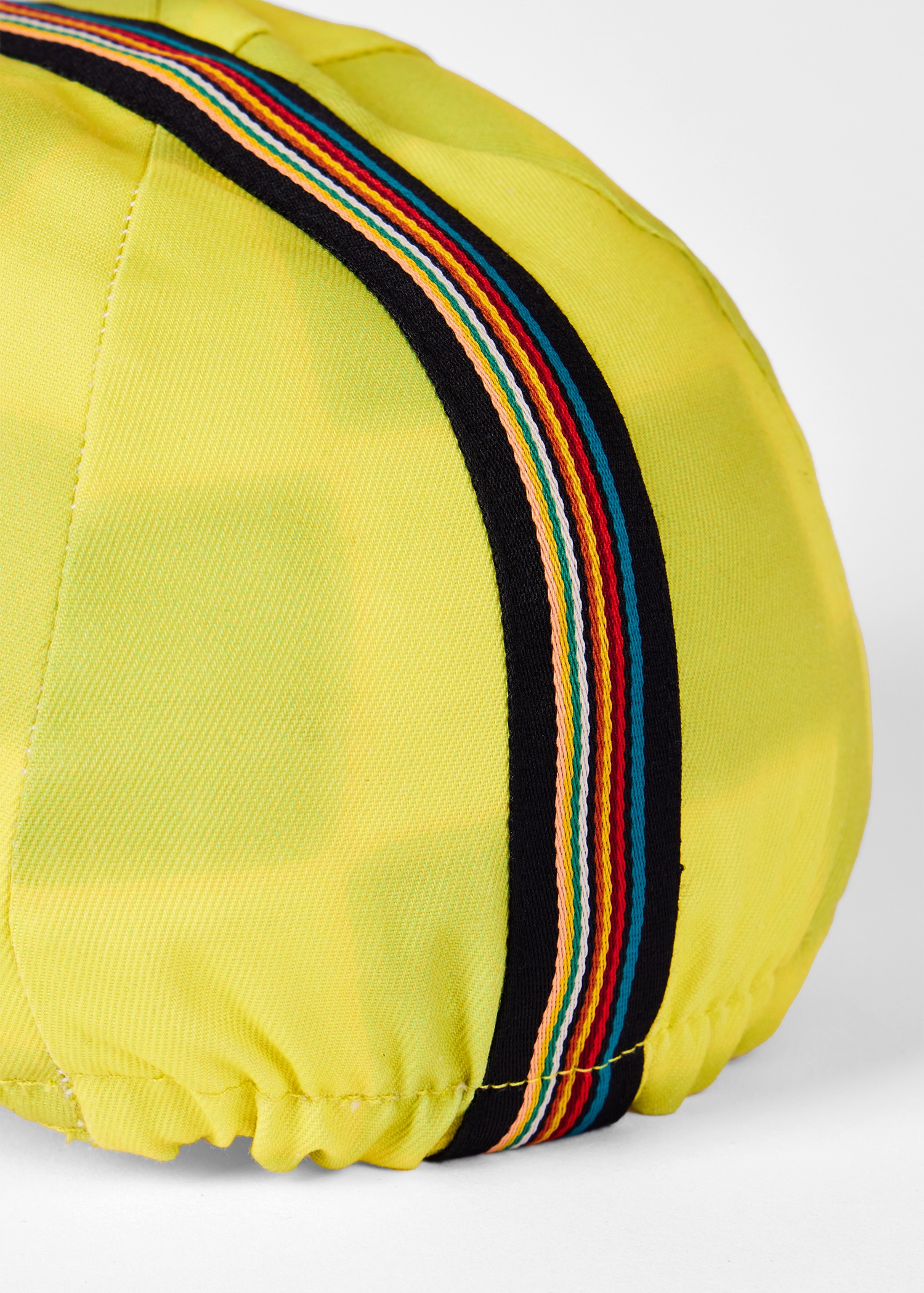 Yellow Checkerboard Cycling Cap - 3