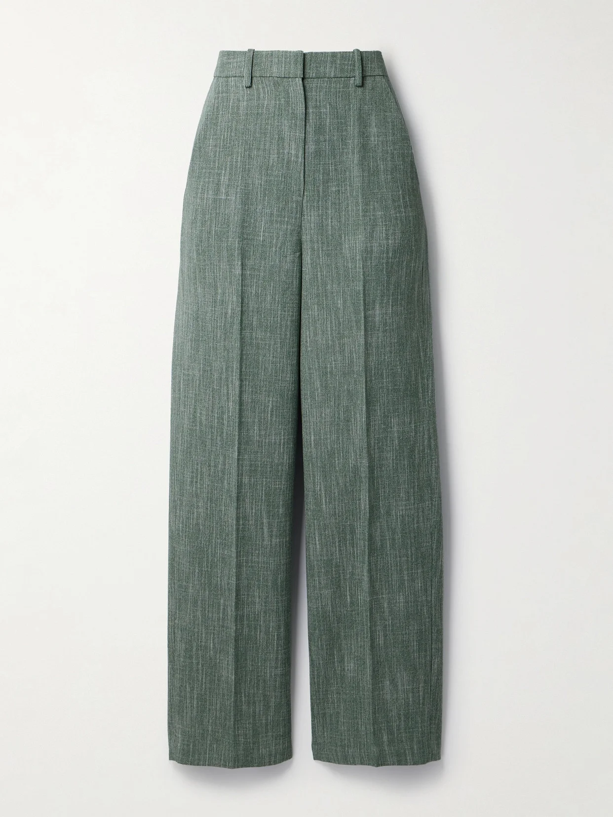 Wool-blend Straight-leg Pants - 1