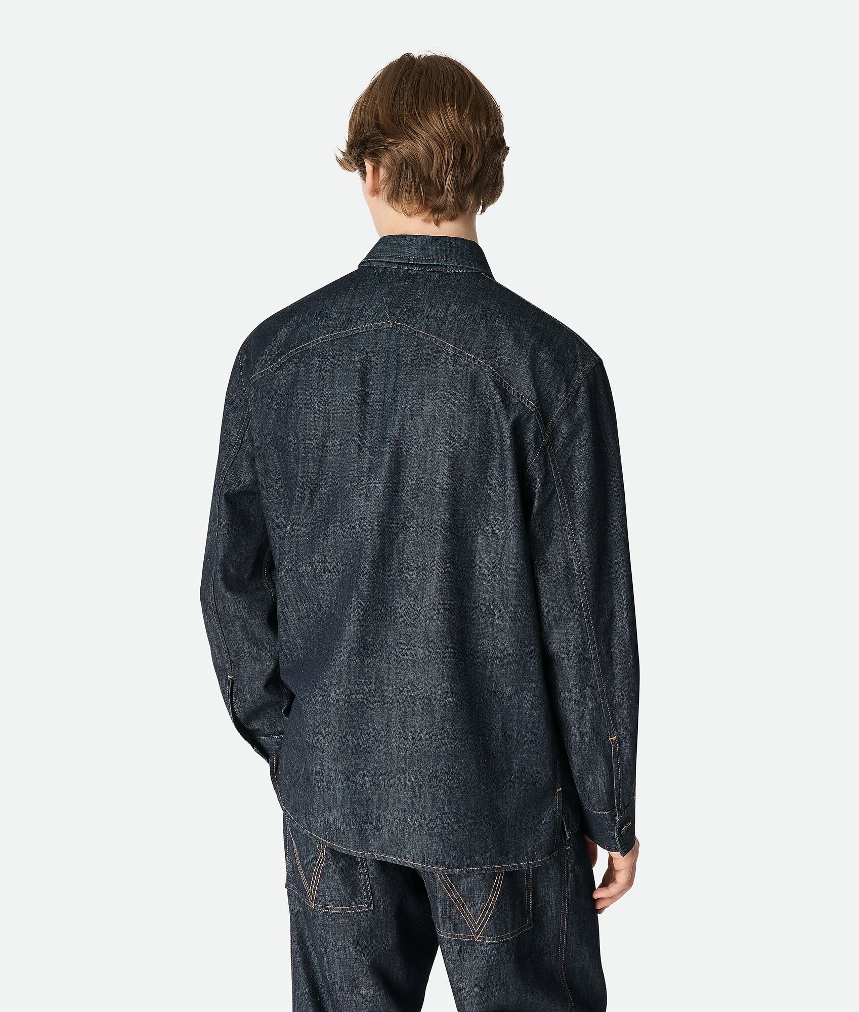 Rinsed Indigo Denim Shirt - 3