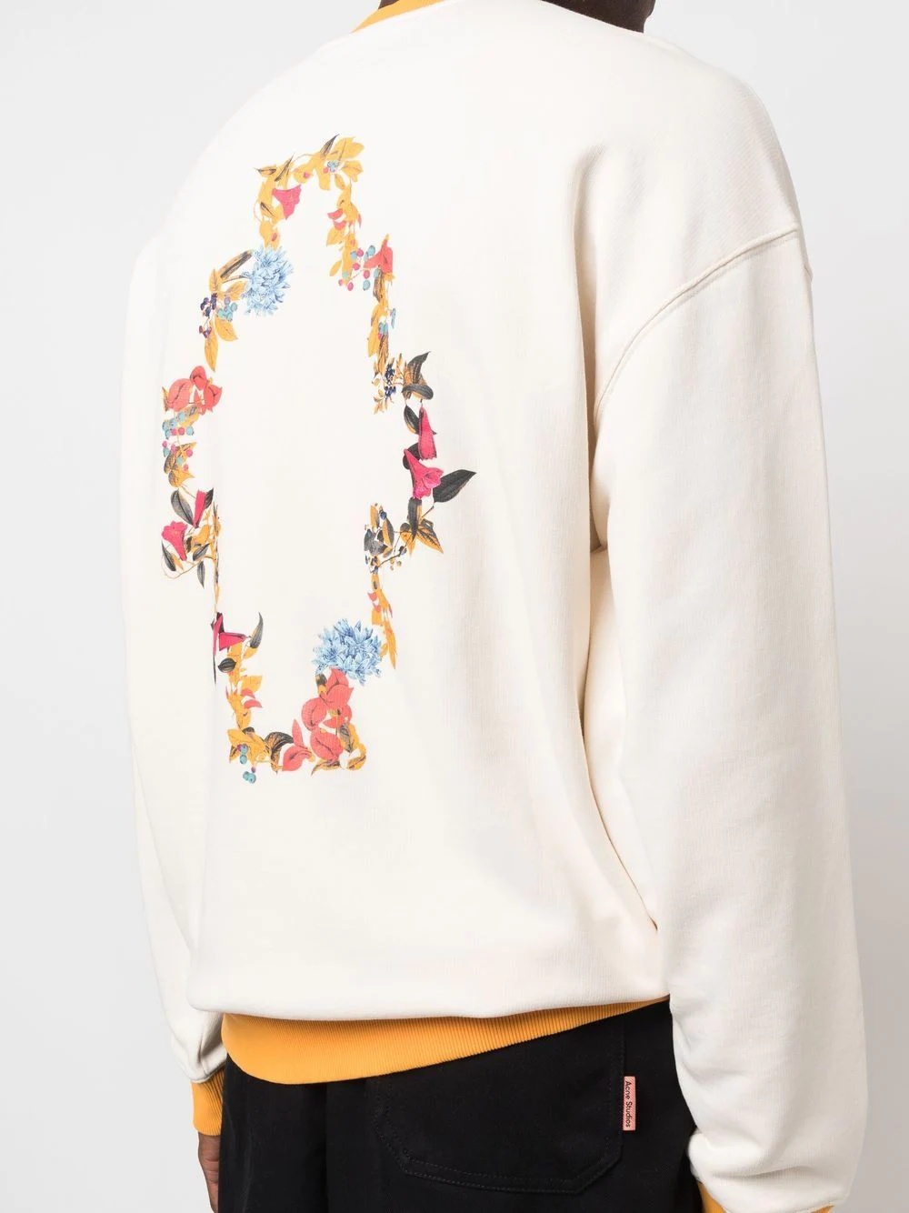 logo-print cotton sweatshirt - 5