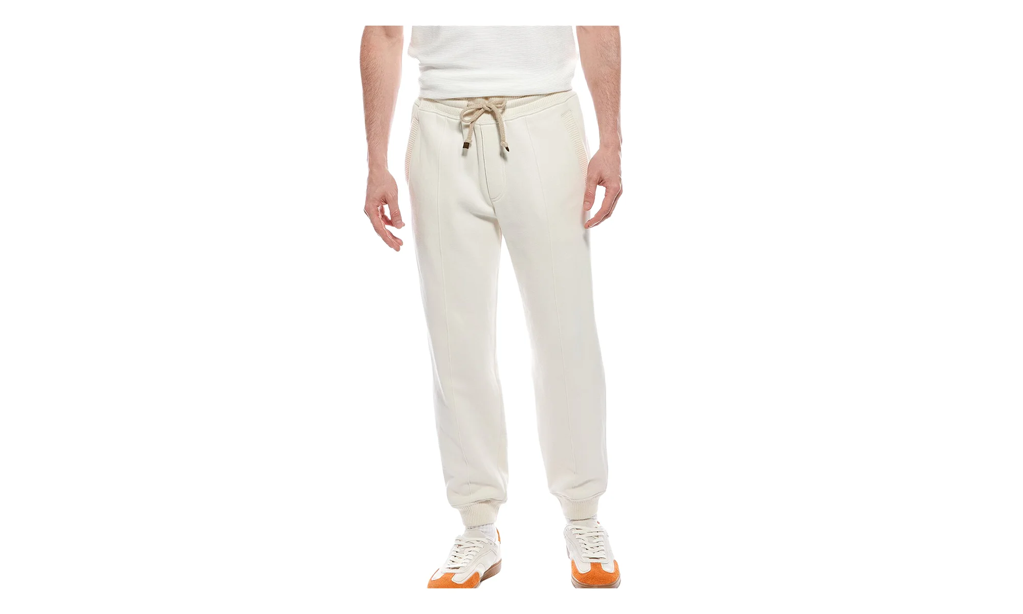 Drawstring Jogger Pants "Cream" BRUN309 - 1