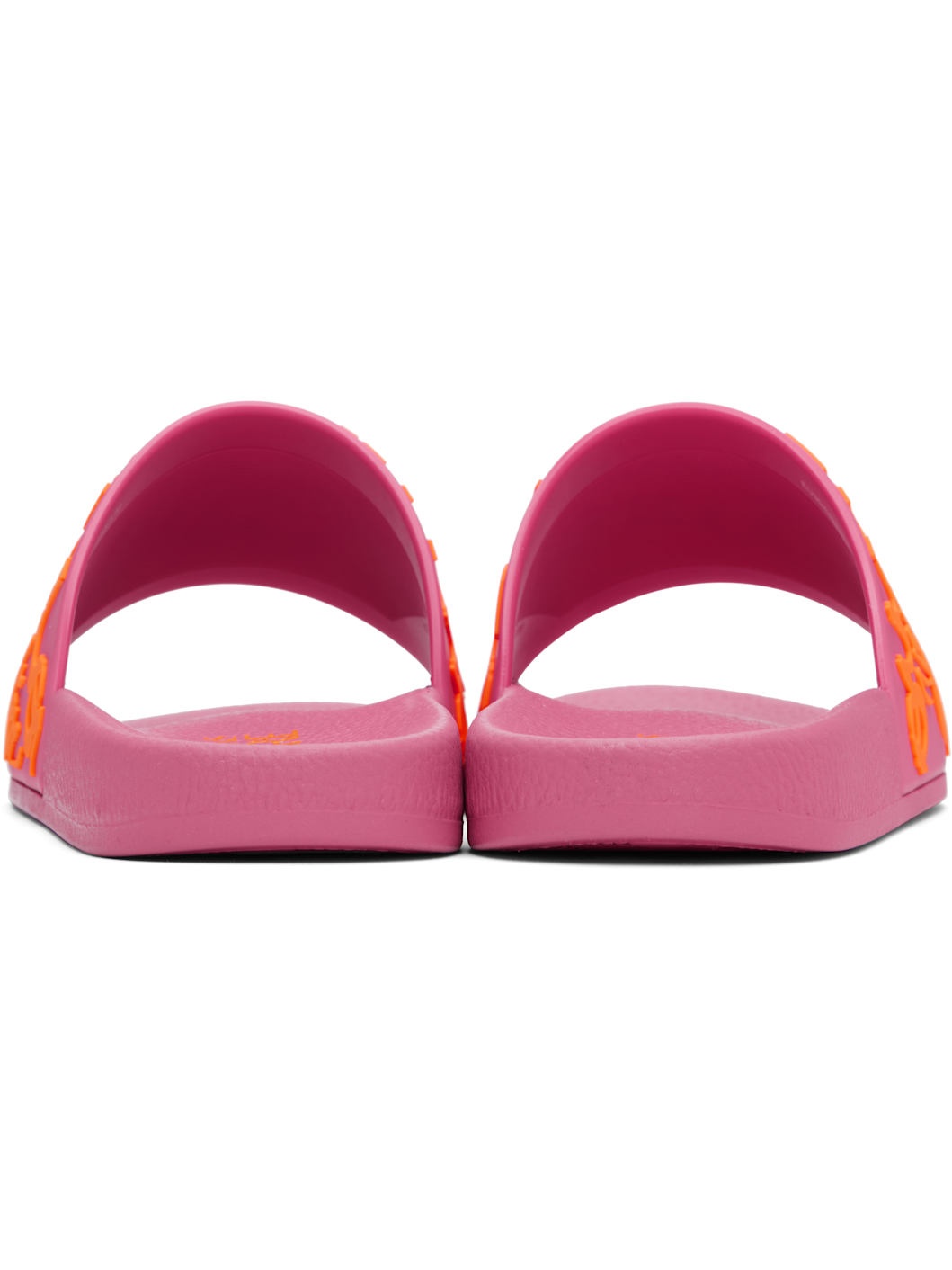 Pink Logo Shelly Pool Slides - 2