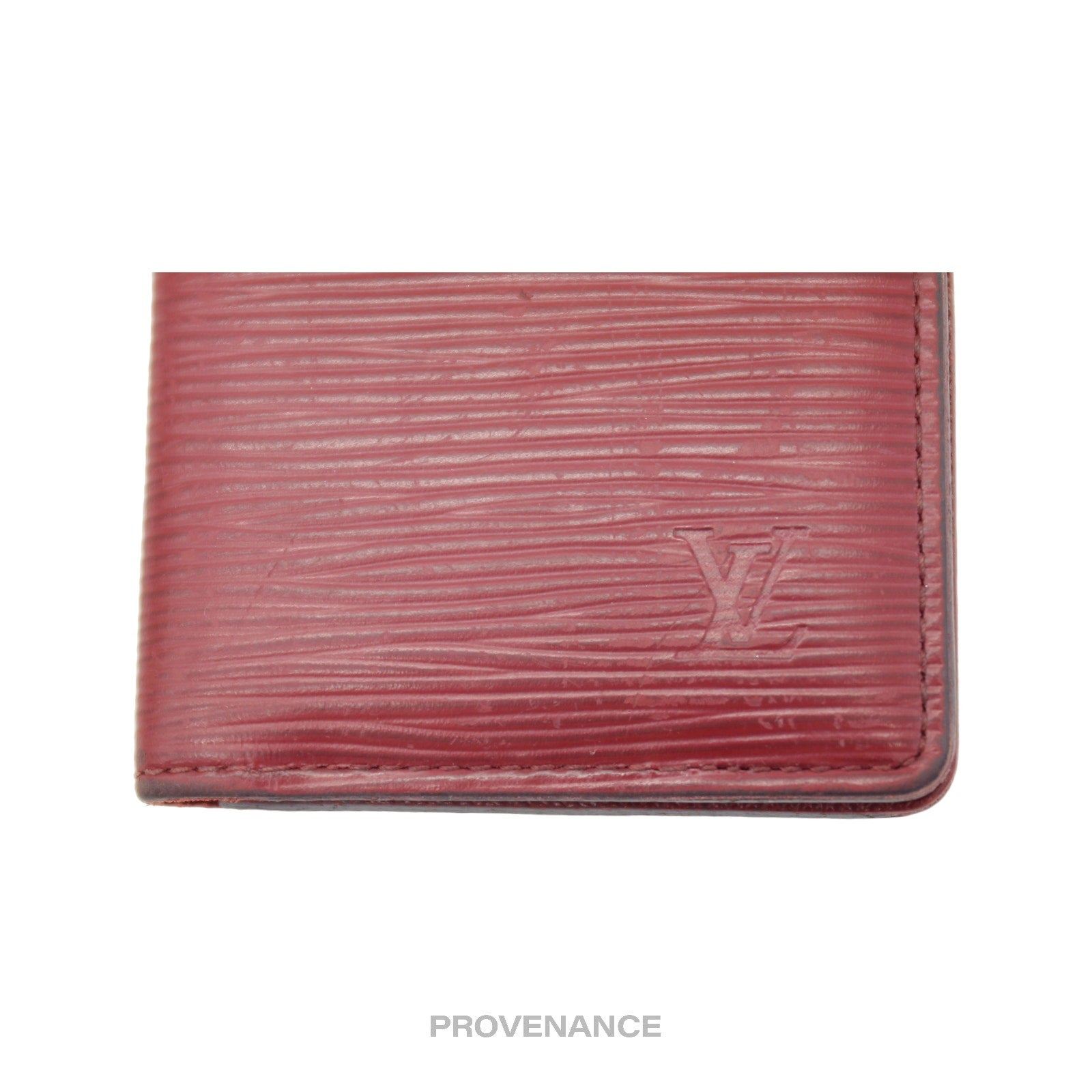 Louis Vuitton Pocket Organizer Wallet NM- Red Epi Leather - 6