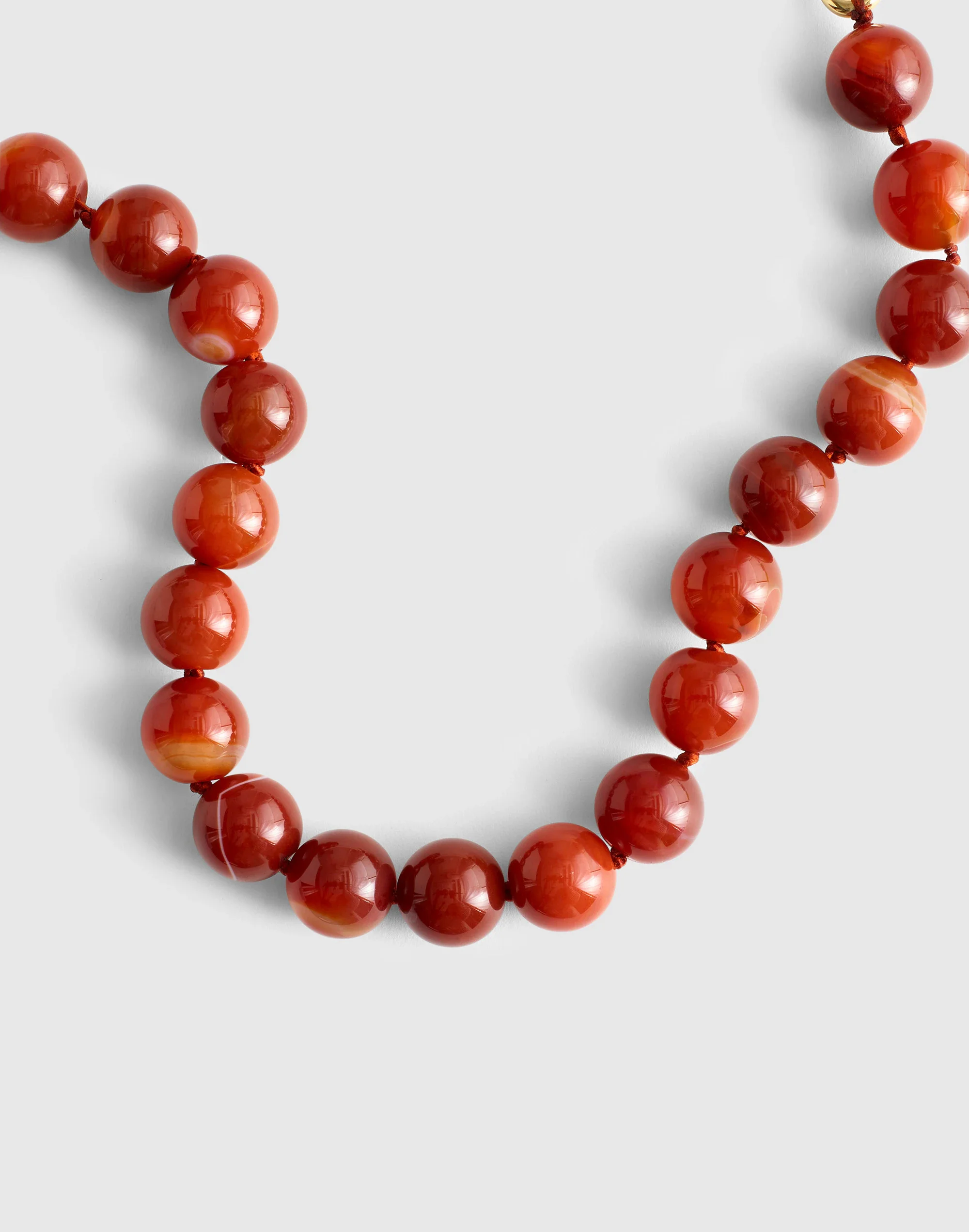 Semiprecious Oversized Beaded Choker Necklace - 1