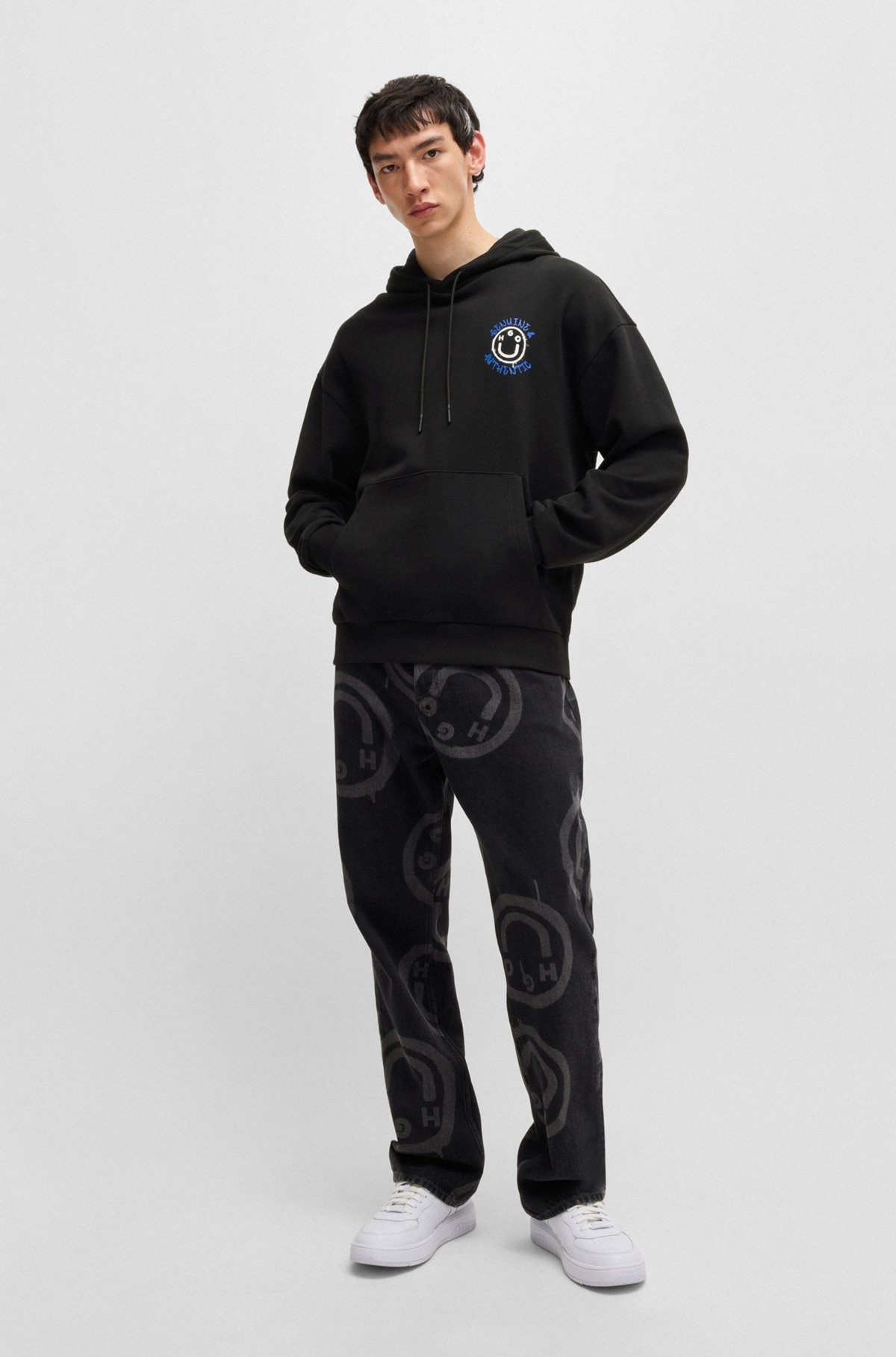 COTTON-TERRY HOODIE WITH SEASONAL ARTWORK - 4