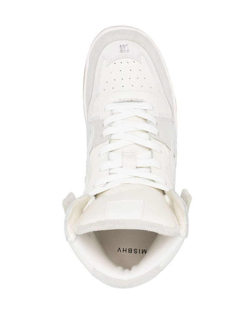 appliqué-logo high-top sneakers 4