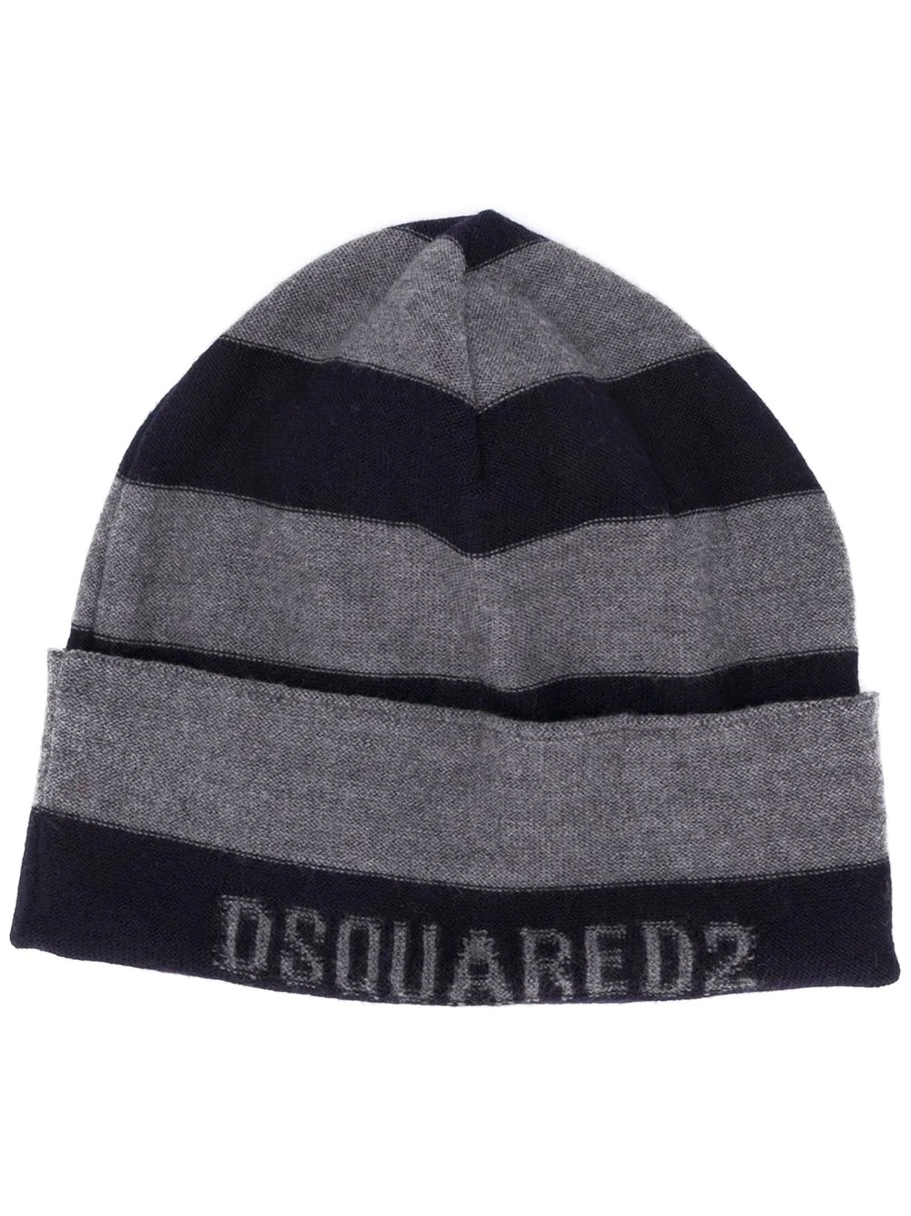 striped-jacquard beanie - 1