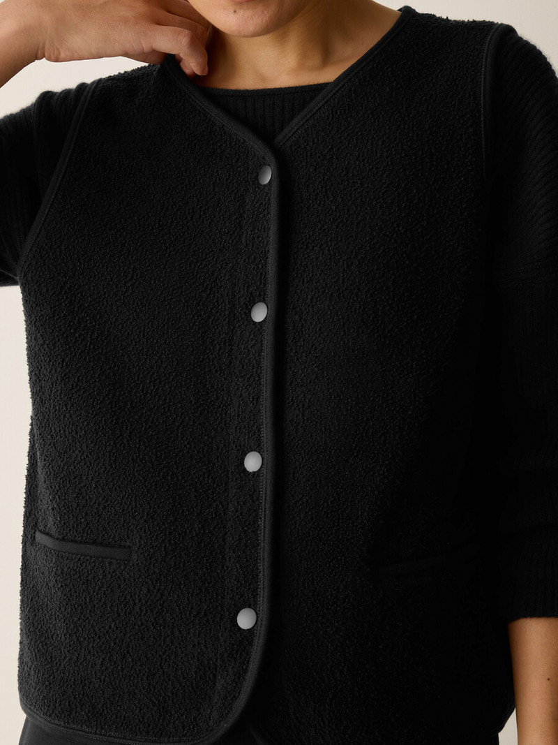 Organic Cotton Stretch Boucle Vest 5
