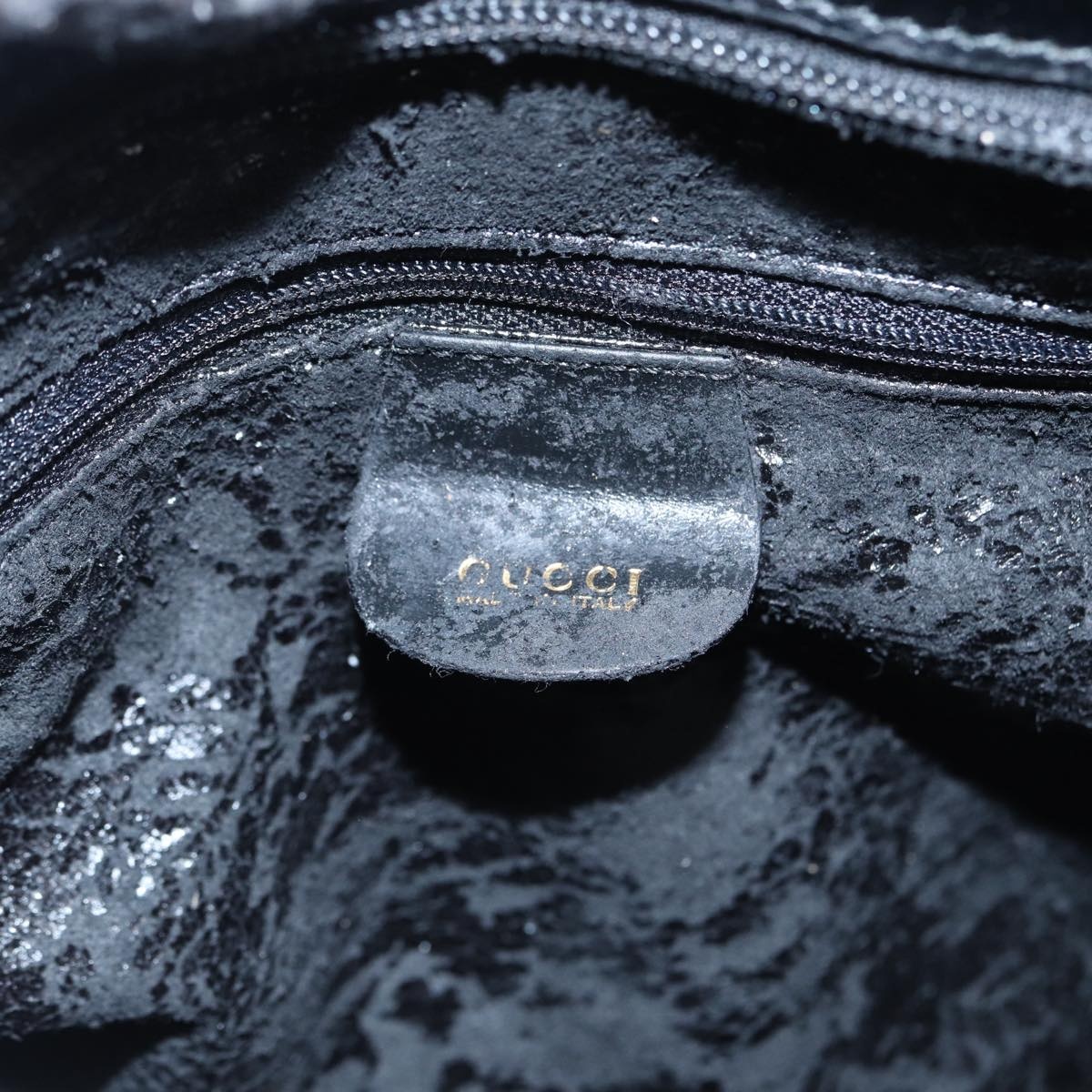 GUCCI Tote Bag Patent Leather Black Silver 002 8754 002 8754 - 16